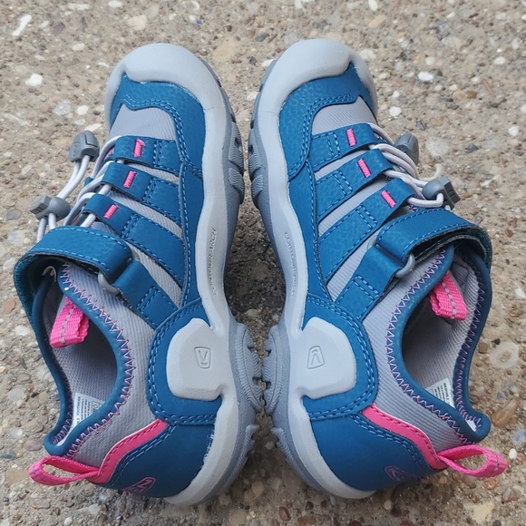 Keen Notch Hollow Water Outdoor Sneakers Teal Pink Grey Youth 12 Washable - Picture 6 of 9